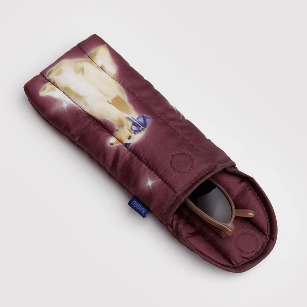 BAGGU Puffy Glasses Sleeve Case Pouch Fancy Dogs - Multi-use Pens, Brushes, Etc